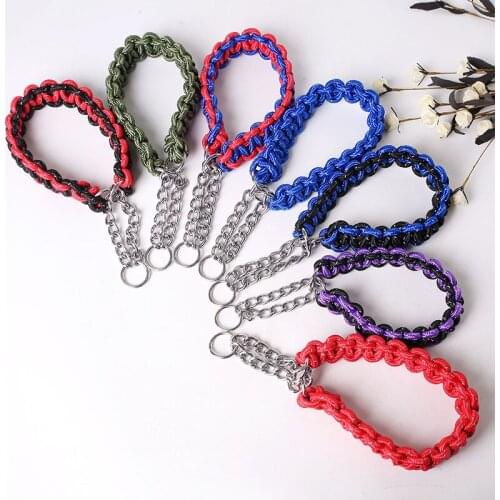 New Upgraded Color Collar for Small Medium large Dogs German Shepherd Walk The Dog P Chain Adjustable Collars Pet Supplies