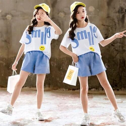 Baby Girls Clothes 2020 Summer Short Sleeve Tops T-shirt+Shorts 2pcs Outfits Kids Tracksuit Sport Suit Children Clothing