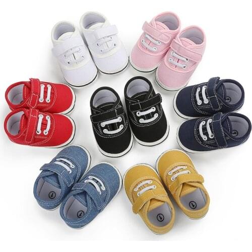 Autumn New Baby Shoes for Boy Girl Solid Color Soft Cotton Non-slip Soled Baby Boy Sneakers Toddler Boys Girs Shoes