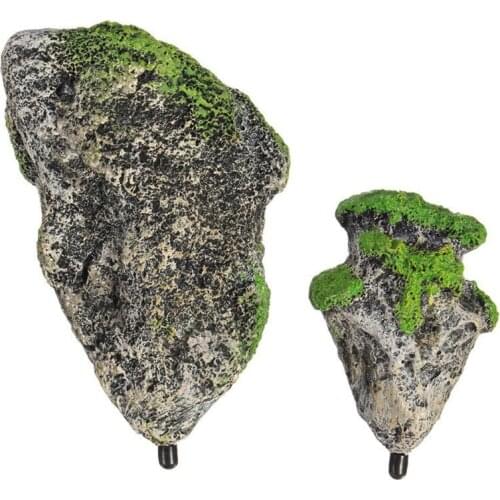 28TC Floating Aquarium Rocks Fish Tank Stones Artificial Moss Rock Three Sizes