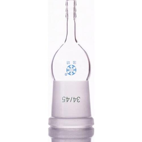 Straight suction connector,Internal grinding,Female 34/45,Straight head grinding,Straight tube grinding