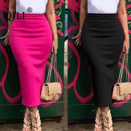 Юбки-карандаши с разрезом Qili China At AliExpress
