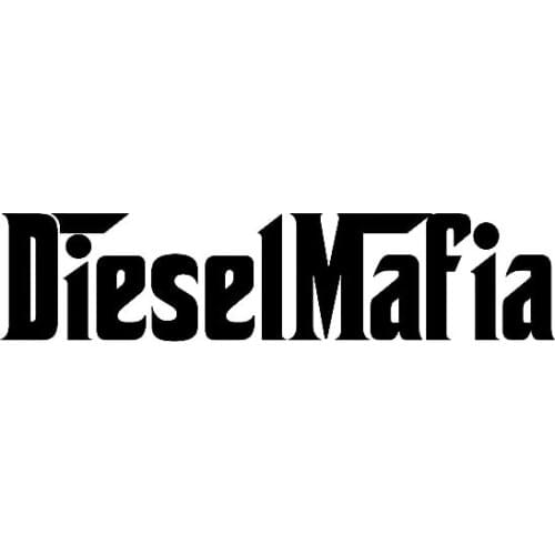 Funny Decals Diesel Mafia Vinyl Car Sticker Creative Automobile Accessories Black/Silver,12cm*3cm