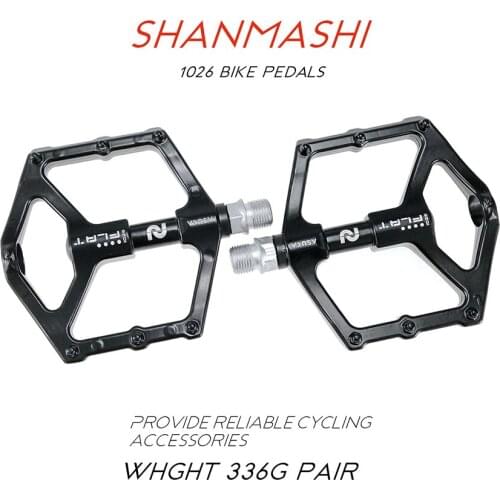 SHANMASHI bike ultralight pedals Aluminum Alloy Integrated Mold Non-slip Bearing pedal for mountain mtb road bike BMX Flat Pedal