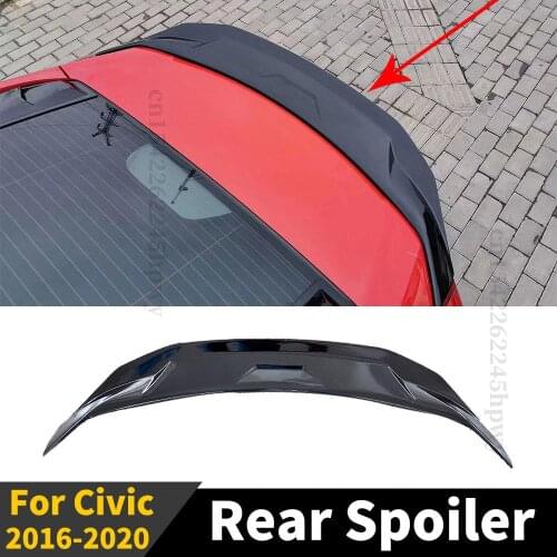Boot Lip Tail Roof Rear Spoiler Wing Exterior Part Tuning Accessories Trim Racing Sport For Honda Civic 2016 2017 2018 2019 2020