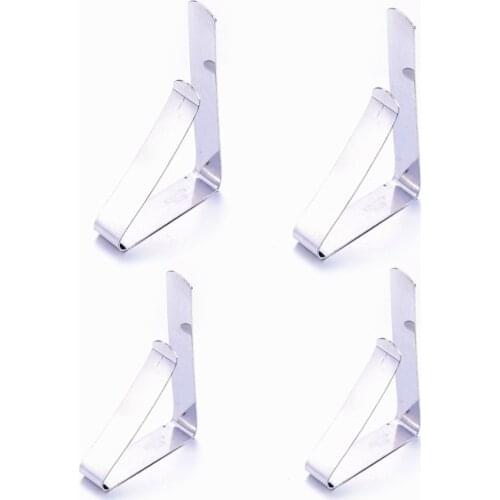 New 4Pcs/lot Light-weight Tablecloth Clip Clamp Holder Durable Stainless Steel Table Cover Cloth Holder 8X5X1.2cm