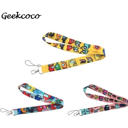 10pcs/lot J2130 Cartoon Neck Strap Lanyard for keys ID Card Gym Mobile Phone Straps USB badge holder DIY Hang Rope