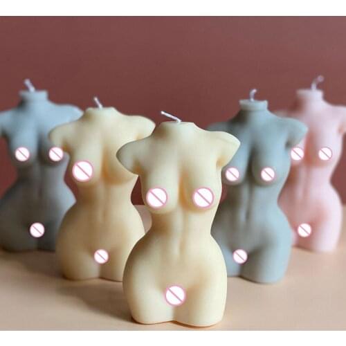 3D Art Woman Nude Body Silicone Mold DIY Hand-made Making Candles Mould Making Wax Plaster Mould Handmade Candle Making Supplies