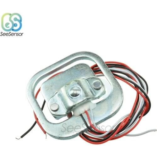 4Pcs 50kg Body Load Cell Weight Sensor Resistance Strain Half-bridge Total Weight Scales Sensors Pressure Measurement 34x34mm
