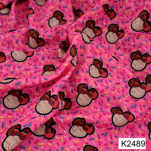 50*140cm Bullet Textured Liverpool Fabric Flower Printed DIY Tissue Kids Home Textile for Sewing Quilt Decoration Home F1716