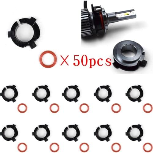50Pcs H7 Led lamp Socket Adapter For KIA K5 Sorento Sportage Gerui HYUNDAI Tucson Sonata I30 Mitsubishi Outlander D106