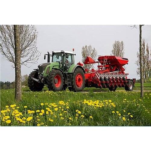 5D DIY Diamond Painting Tractor Rhinestone 3D Diamond Embroidery Mosaic Full Square Layout Cross Stitch Kit Home Decor Gift DF83