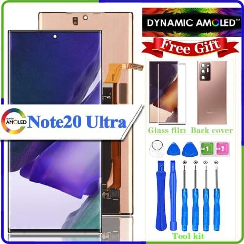 6.9'' ORIGINAL AMOLED For Samsung Galaxy Note 20 Ultra 5G N986F N986B LCD Display Touch Screen Digitizer Assembly