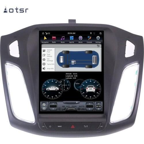AOTSR Tesla 1 Din Car Radio Android 9 AutoRadio Coche For Ford Focus 2011 - 2017 Multimedia Player GPS Navigation DSP CarPlay
