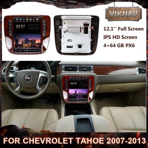 Android car radio for GMC Yukon for Chevrolet Tahoe 2007-2013 Auto stereo multimedia player screen GPS navigation Tape Recorder