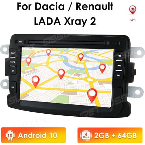 2G+64G 2din Android 10 Car Stereo player For Renault Dacia Duster Sandero Lodgy Dokker Auto Radio GPS Navigation multimedia WIFI