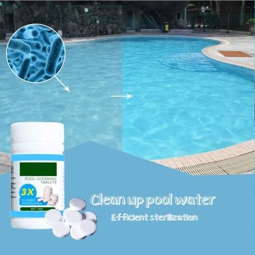 Pool Cleaning Tablet Durable Non Toxic Clarifier Tub Effectively Water-Enjoy Swimming Supplies Pool Effervescent Tablets
