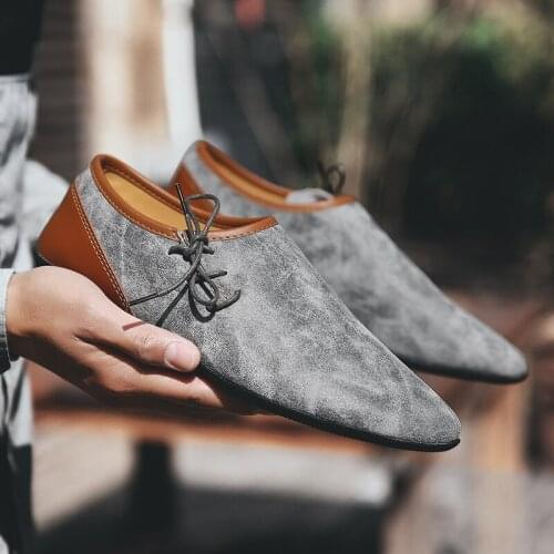 Leather Men Loafers Dress Shoes Slip On Male Shoes Casual Shoes Comfortable Breathable Driving Shoes