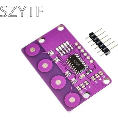 MCU-0401 4-Bit Button Capacitive Touch Proximity Sensor Keyboard Selection Self-Locking Function