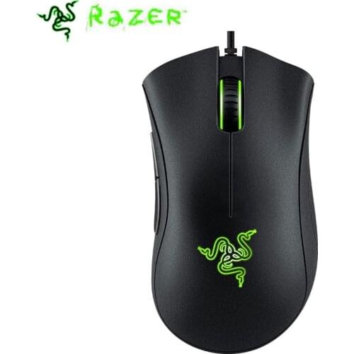 8Pcs Razer DeathAdder Essential Wired Gaming Mouse 6400DPI Optical Sensor 5 Programmable Buttons Ergonomic Design Gaming Mouse