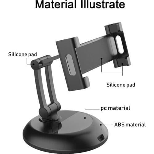 Desktop mobile phone and tablet stand Folding telescopic stand Mobile phone and tablet stand Two-in-one stand Rotating type