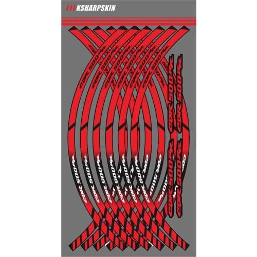New motorcycle rim reflective rim sticker decorative inner rim decal 12 stripe for HONDA CBR500RR cbr 500rr CBR 500RR