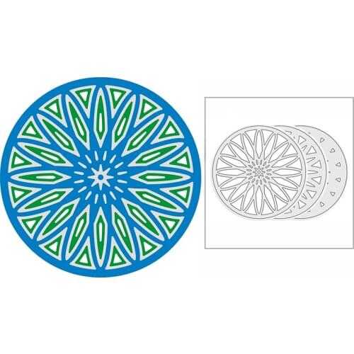 New 2021 Layering Sunflower Circles Metal Cutting Dies for DIY Scrapbooking and Card Making Decorative Embossing Craft No Stamps