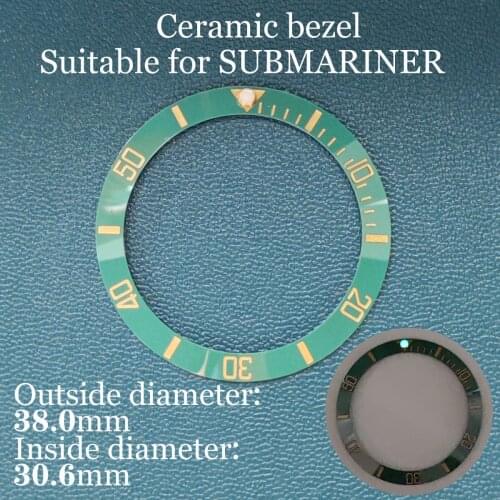 38mm 2021 New Style Advanced Engraved Ceramic Bezel Suitable For 40mm Case Accessories