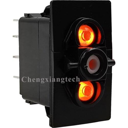 12V/20A 24V/10A 5 Pins Momentary On Off SPST Orange Led Lights Switch Base for Carling Arb Narva Car Boat Marine Rocker Switch