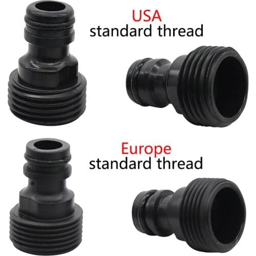 Plastic 3/4" Male Connection Garden Tap Hose Pipe Water Connector Male Screw Gardening Accessories 100 Pcs