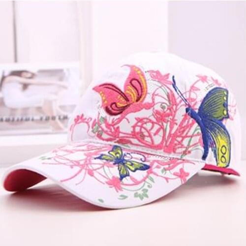 Embroidered Print Casual Adjustable Snapback Caps Fashion Black And White Baseball Cap For Women
