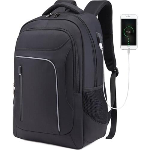 NANCY TINO Mens Business Backpack USB Charging School Leisure Travel Computer Bag High Quality 900D Oxford cloth Waterproof