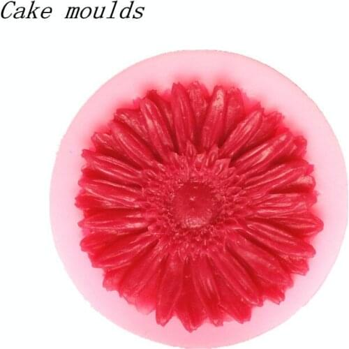 Wholesale Silicone mold K191 Daisy shape Clay mold Fondant cake mold Free shipping