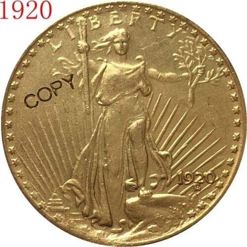 USA 1920 $20 St. Gaudens Coin Copy
