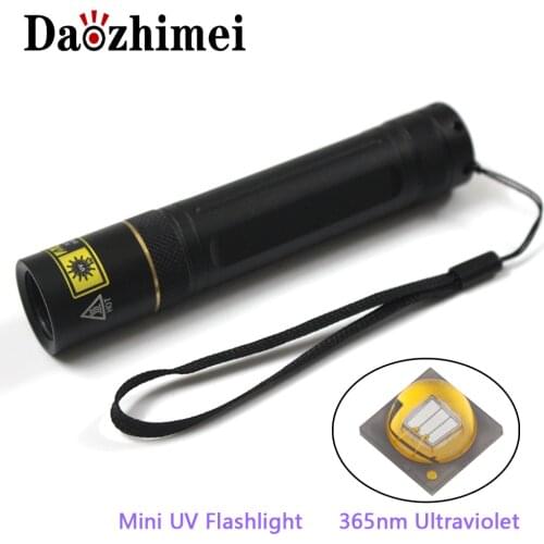 Ultra Violet Light 5W High Power 365nm uv flashlight UV Black Light Pet Urine Stains Detector Scorpion 18650 Torch