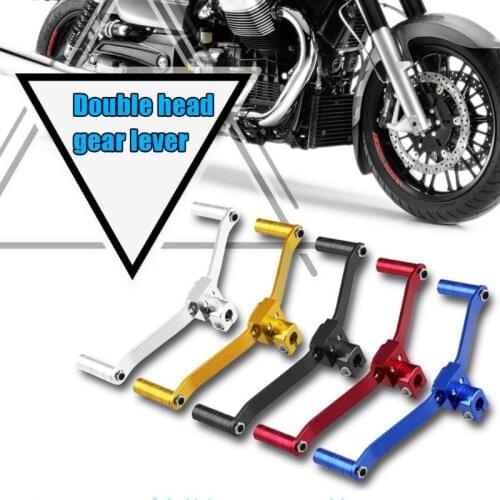 VODOOL Dual Head CNC Aluminum Motorcycle Gear Shift Lever Universal Motocross Motorbike Parts in fashion For Motorcycle Retrofit