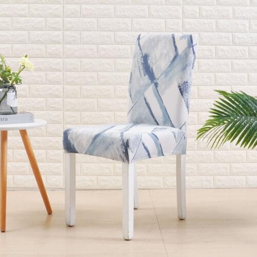 Geometry Chair Cover Dining Elastic Chair Covers Spandex Stretch Elastic Office Chair Case housse de chaise 1/4/6 Pieces