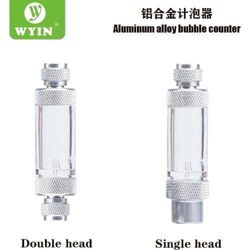 WYIN aquarium Check Valve-Regulator Diffuser Reactor Single-Head or Dual-Head Aquarium CO2 Bubble Counter Air Pump Accessories
