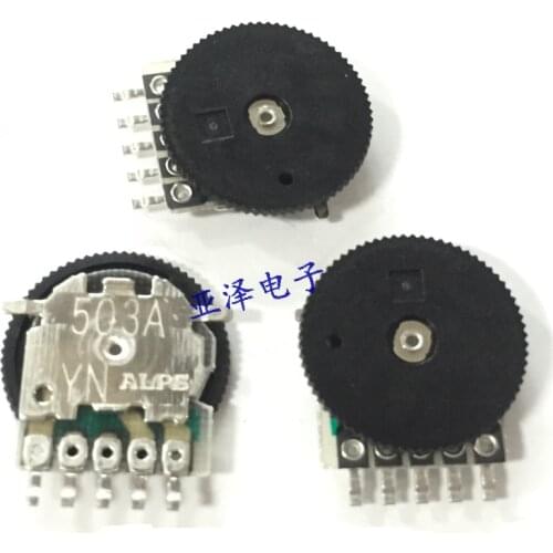 Japan ALPS RK10J11R0021A patch pulley potentiometer 14*1mm single A50K switch