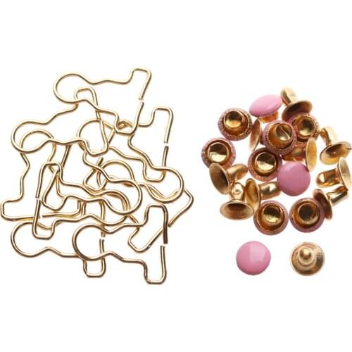 10PCS/Sets Mini Dolls Buckles Gourd Style Doll Clothes Belt Buttons Metal Buckle 1/6 Dolls Trousers Bags Sewing Accessories