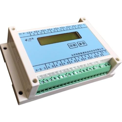 16 Channel Pt100,K,T,J,N,E,S Thermocouple Thermal Resistance Temperature Acquisition Module to 485MODBUS-RTU