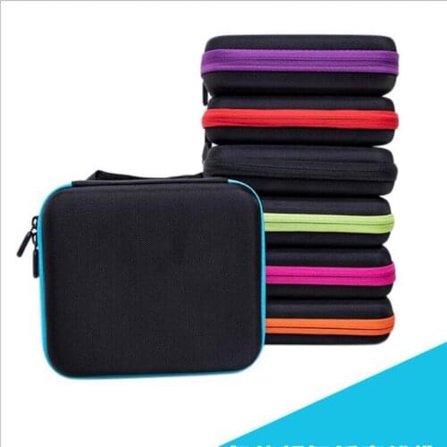 24 Bottles Diamond Painting Box Tool Container Storage Box Carry Case Holder Hand Bag Zipper Cross Stitch Accessories