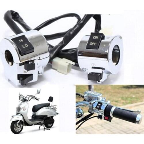 Motorbike Accessories Aluminum Motorcycle Switch Electrical Parts Handlebar Motorbike Horn Turn Signal Headlight Control Button