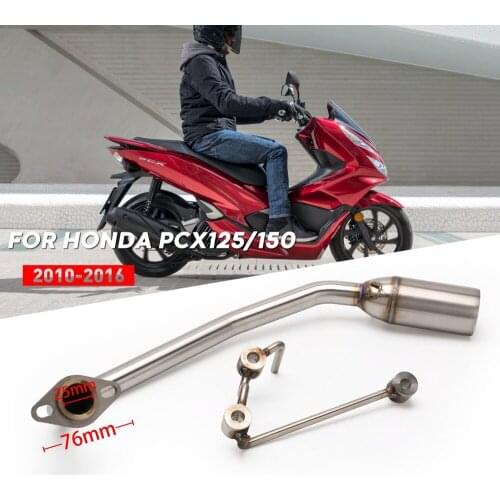 Motorcycle Accessories For Honda PCX125 PCX150 PCX 125 / 150 2010-2017 2018 2019 Exhaust Middle Link Pipe Muffler Pipe Silp on