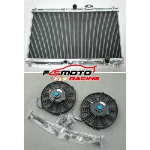 Aluminum Radiator+ Fan FOR HONDA ACCORD 1990 -1993 1991 1992 / PRELUDE 92-96 MANUAL 1992 1993 1994 1995 1996 96 95 94 93 92