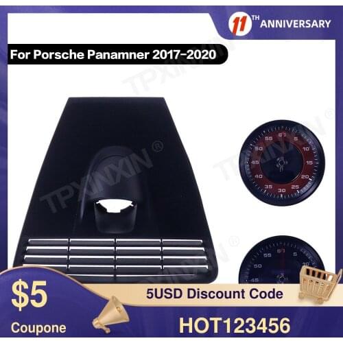 Car stopwatch for Porsche Panamera 2017-2020 interior dashboard center clock compass time electronic meter clock accessional