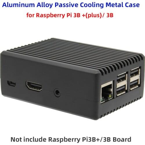 Raspberry Pi Aluminum Alloy Passive Cooling Metal Case for Raspberry Pi 3B +(plus)/ 3B