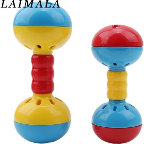 Baby Bed Mobile Bed Bell Develop Intelligence Plastic Hand Bell Baby Rattle Mobiles Educational Toys Baby Newborn Toy Rattle