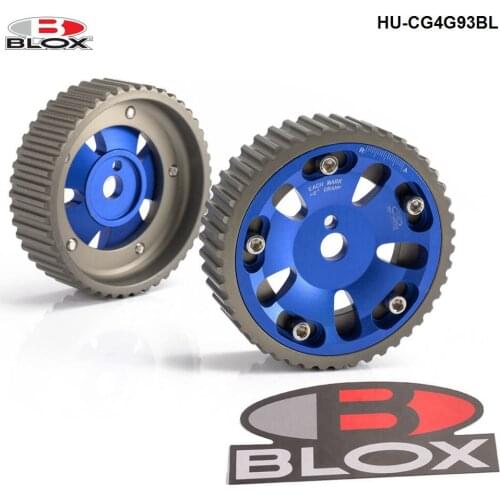 For Mitsubishi Mirage 93-02 Dohc Engine Blox Aluminum Racing Adjustable Vernier Cam Gears Pulleys 2Pcs HU-CG4G93BL