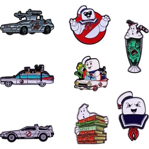 Ghostbusters enamel pin 80s horror lapel pin American fantasy comedy film brooch